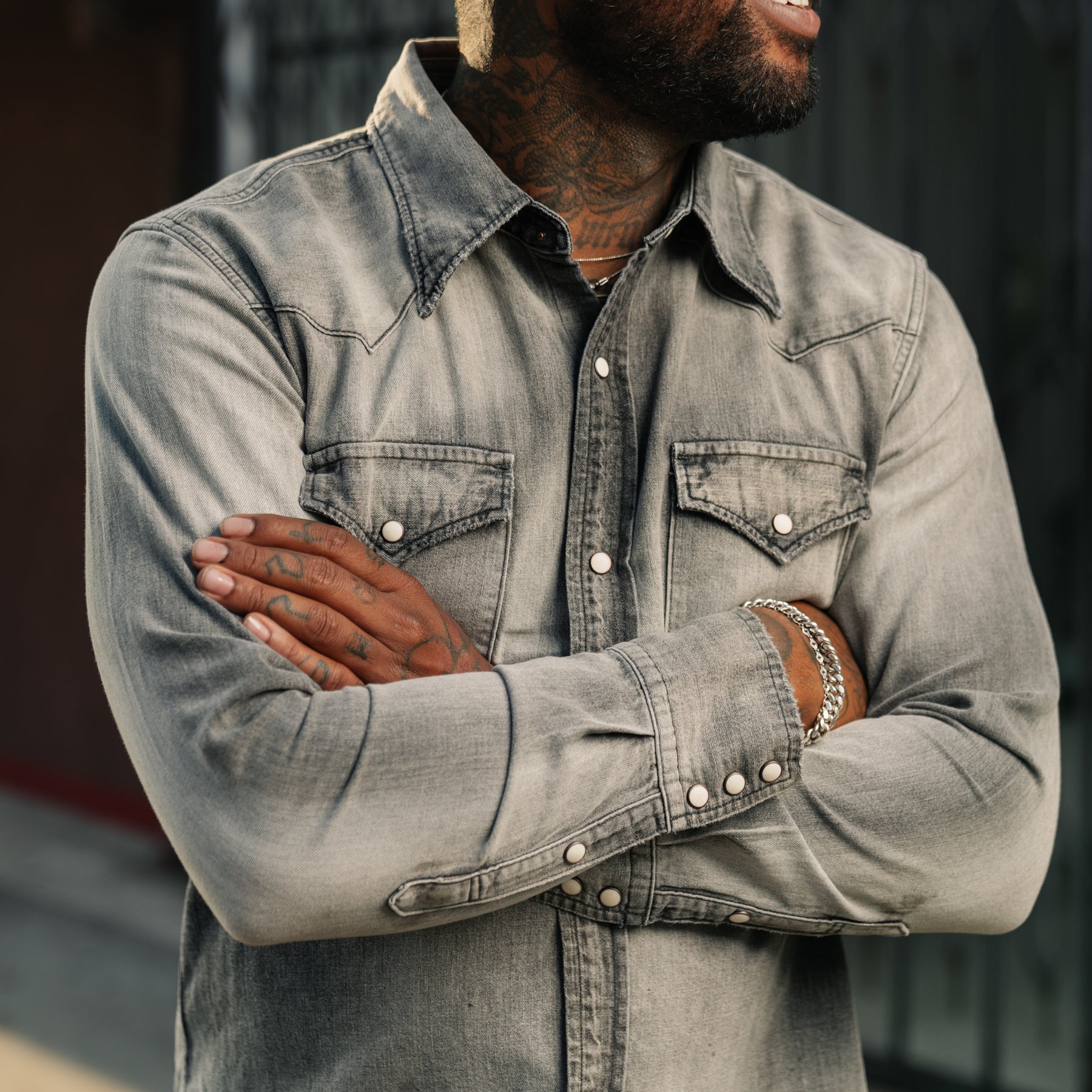 Full Count 4894HW Denim Western Shirt Hand Wash "Looks That Kill" Black