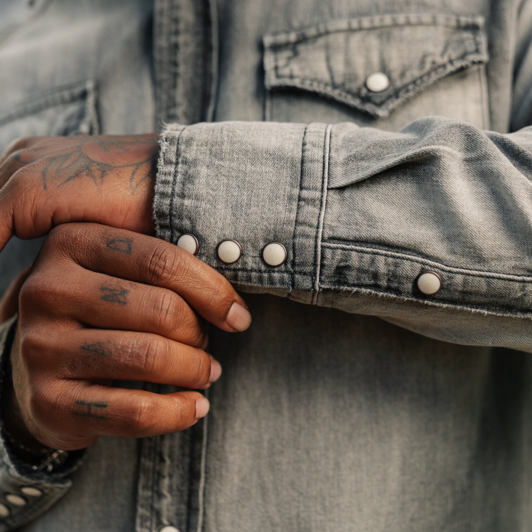 Full Count 4894HW Denim Western Shirt Hand Wash "Looks That Kill" Black