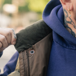 RRL Nylon/ Leather Ripstop Vest Vintage Olive