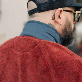 RRL Wool-Blend Pile Fleece Jacket Red Heather