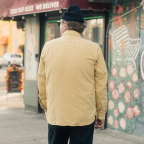 RRL Brushed Chamois Work Shirt Vintage Yellow