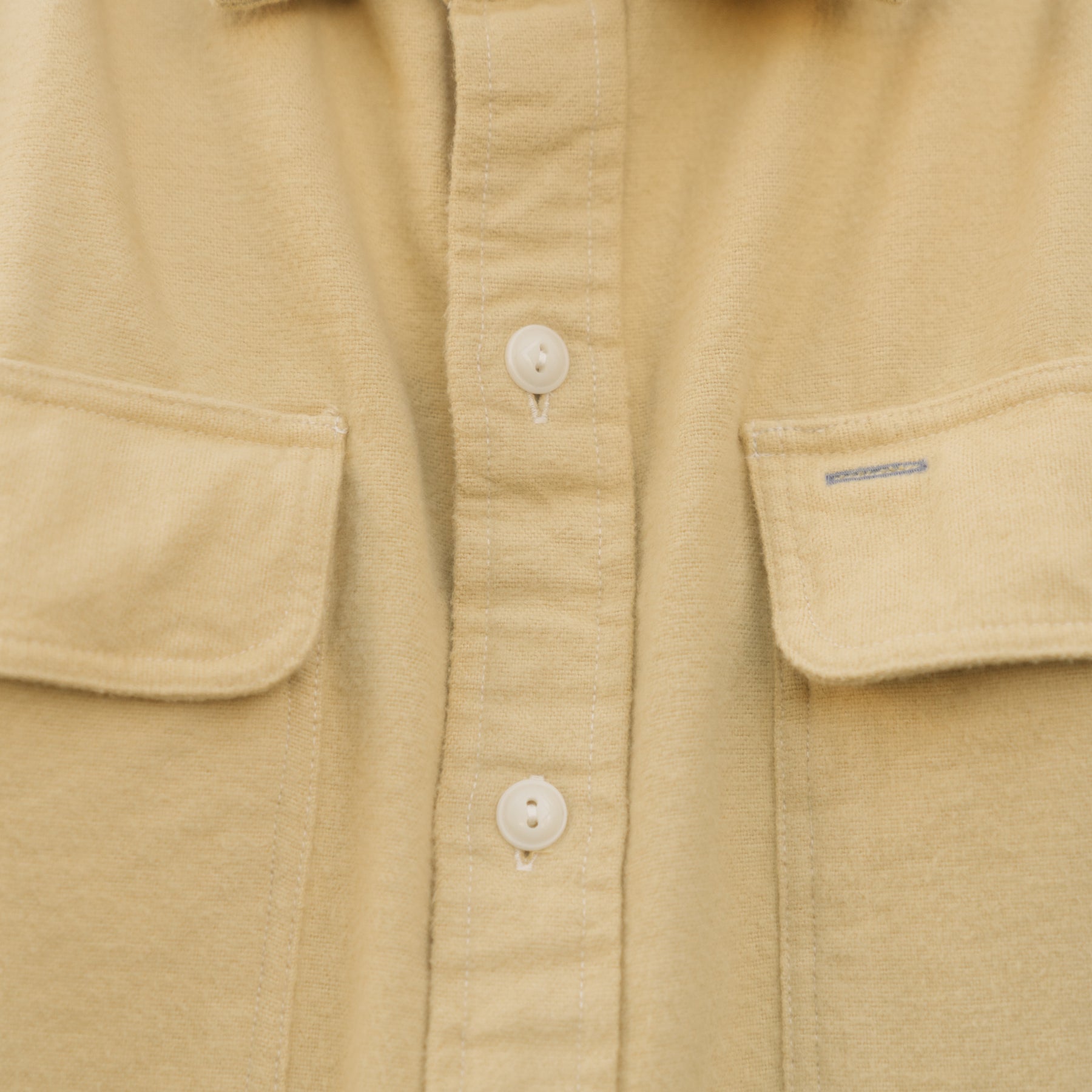 RRL Brushed Chamois Work Shirt Vintage Yellow