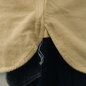 RRL Brushed Chamois Work Shirt Vintage Yellow