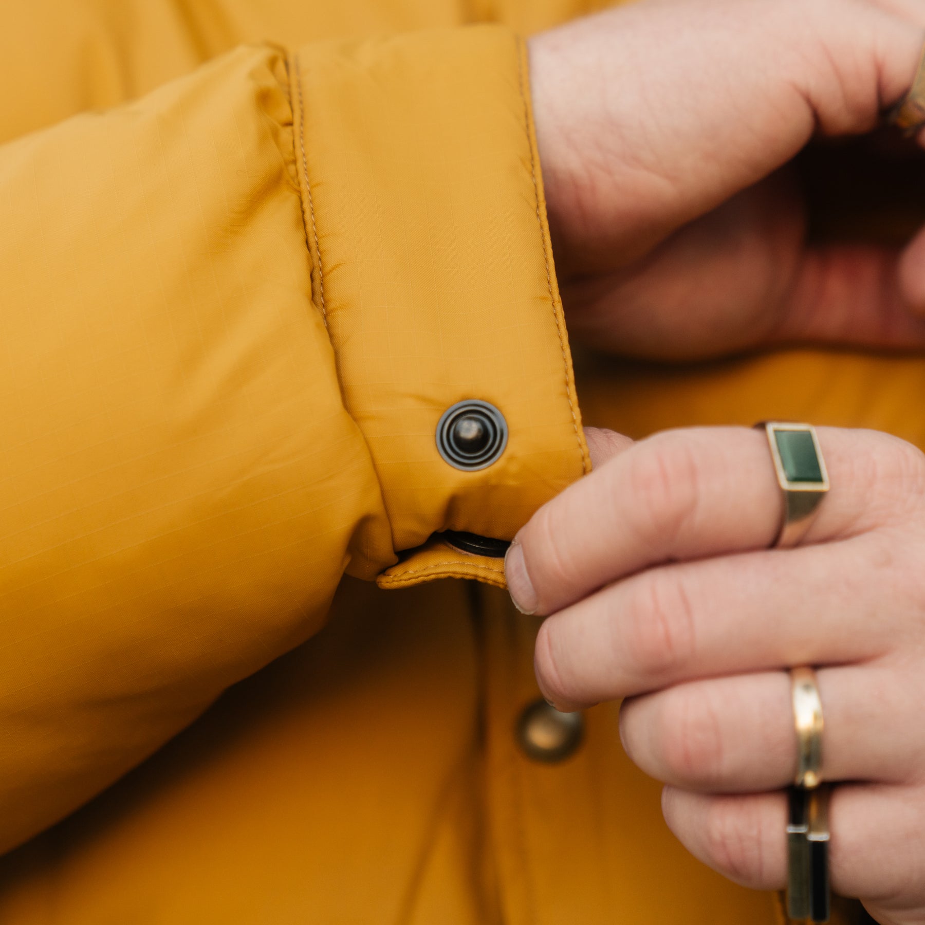 RRL Quilted Ripstop Jacket Vintage Yellow