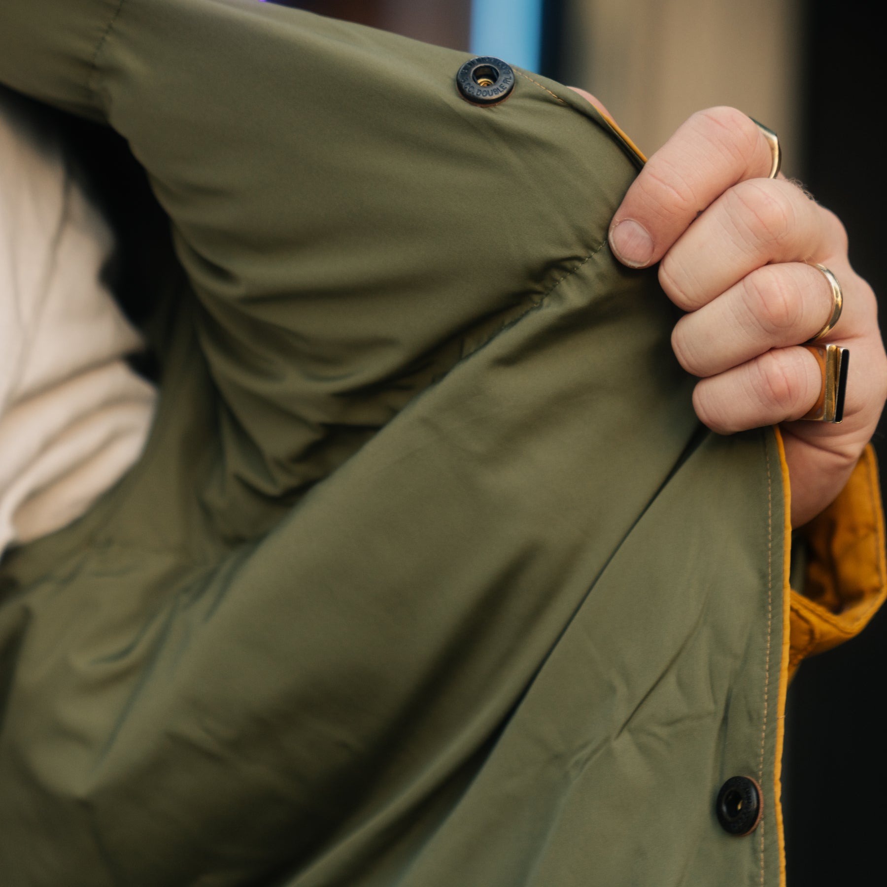 RRL Quilted Ripstop Jacket Vintage Yellow
