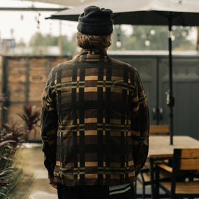 RRL Patterned Jacquard Overshirt Brown Multi
