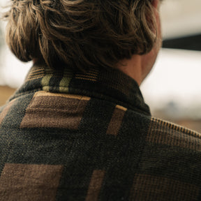 RRL Patterned Jacquard Overshirt Brown Multi