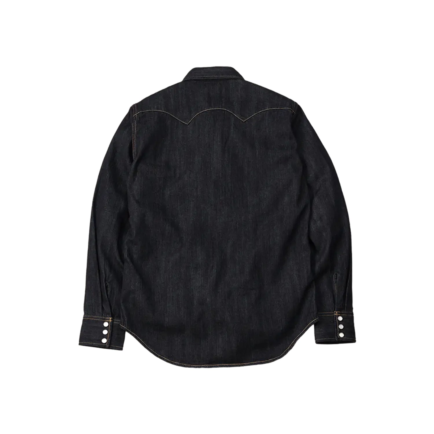 The Flat Head FN-SDW-002L 10oz Denim Western Shirt Indigo