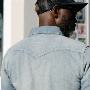 Full Count 4894 Denim Western Shirt Hand Wash