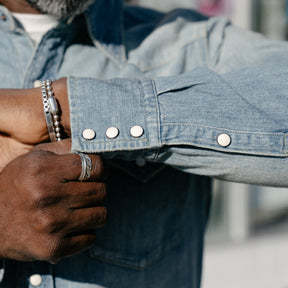 Full Count 4894 Denim Western Shirt Hand Wash