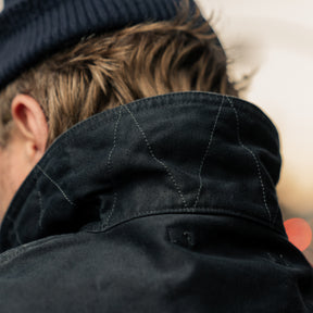 Iron Heart IHM-48-BLK 12oz Whipcord Lightweight N1 Deck Jacket Black