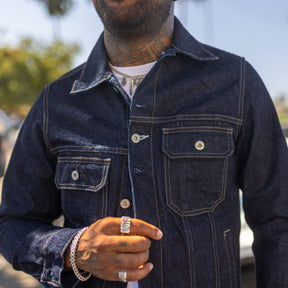 Rogue Territory 15oz Rinsed Indigo Cruiser Jacket