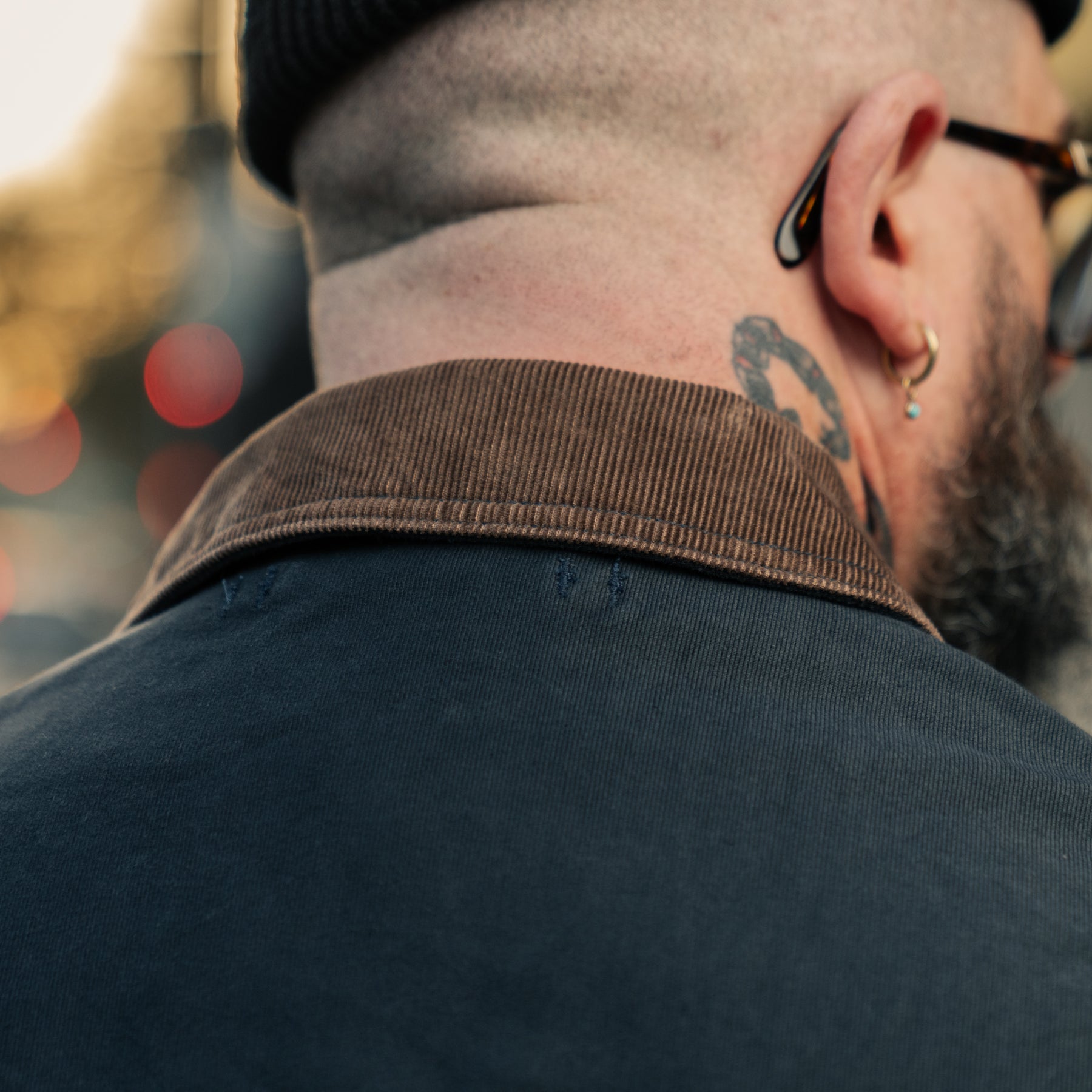 Iron Heart x Snake Oil Provisions IHM-48-NAV Whipcord Lightweight N1 Deck Jacket Navy