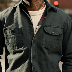 Rogue Territory Dyed Canvas Work Shirt Ash