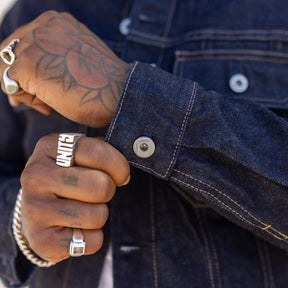 Rogue Territory 15oz Rinsed Indigo Cruiser Jacket