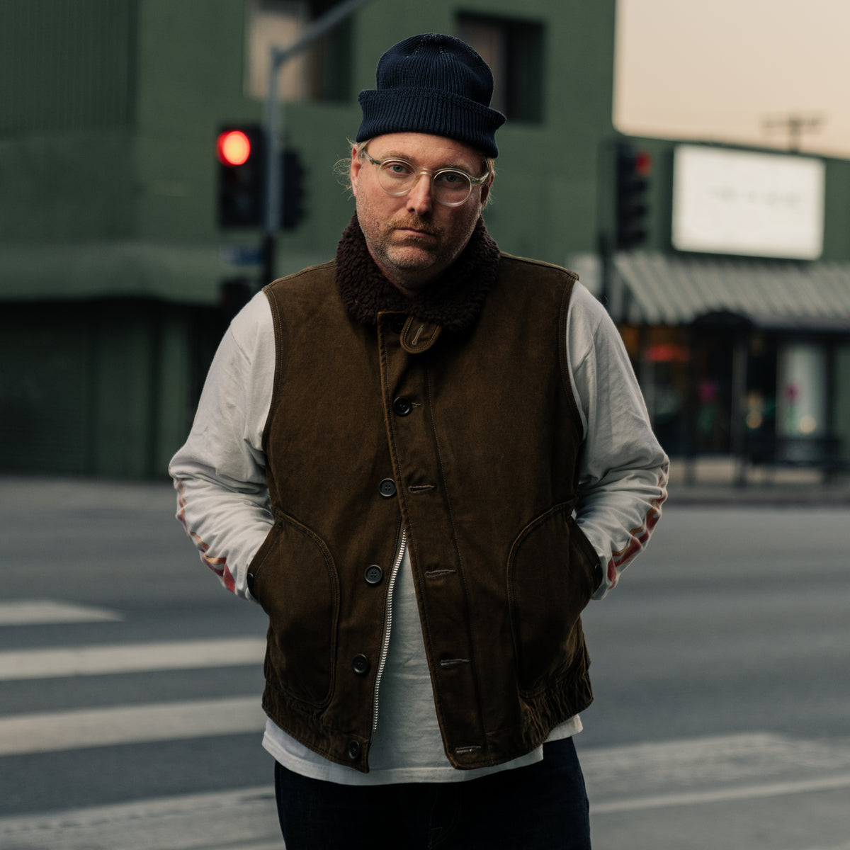 Iron Heart IHV-51-BRN 12oz Duck N1 Deck Vest Brown