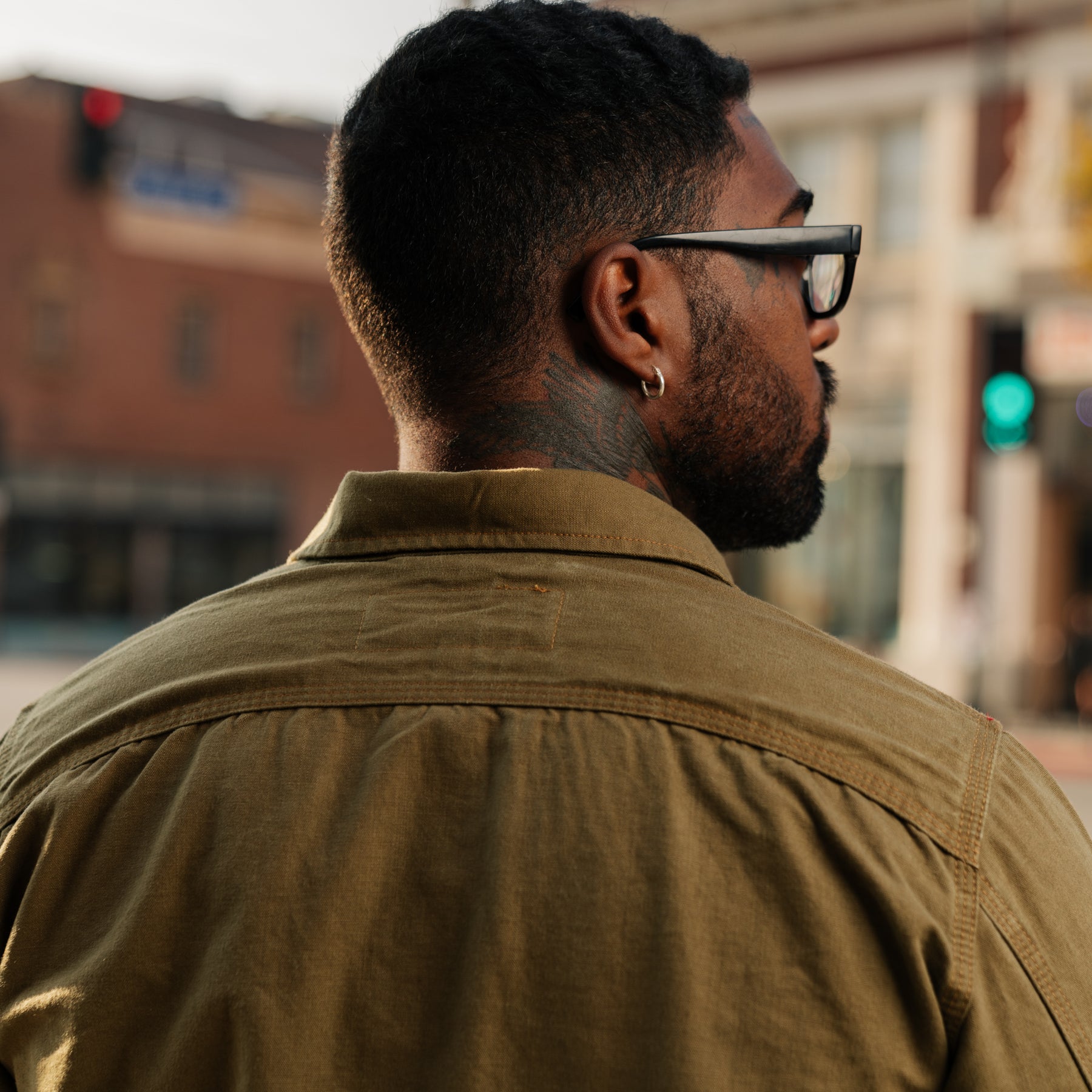 Rogue Territory Dyed Canvas Work Shirt Golden Brown