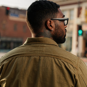 Rogue Territory Dyed Canvas Work Shirt Golden Brown