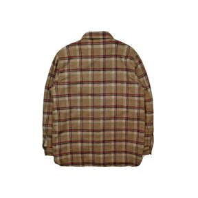 Full Count 4096 Wool Shaggy Check Work Shirt Beige
