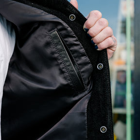 Y'2 Leather TB-139 Steer Roughout 3rd Type Jean Jacket Black