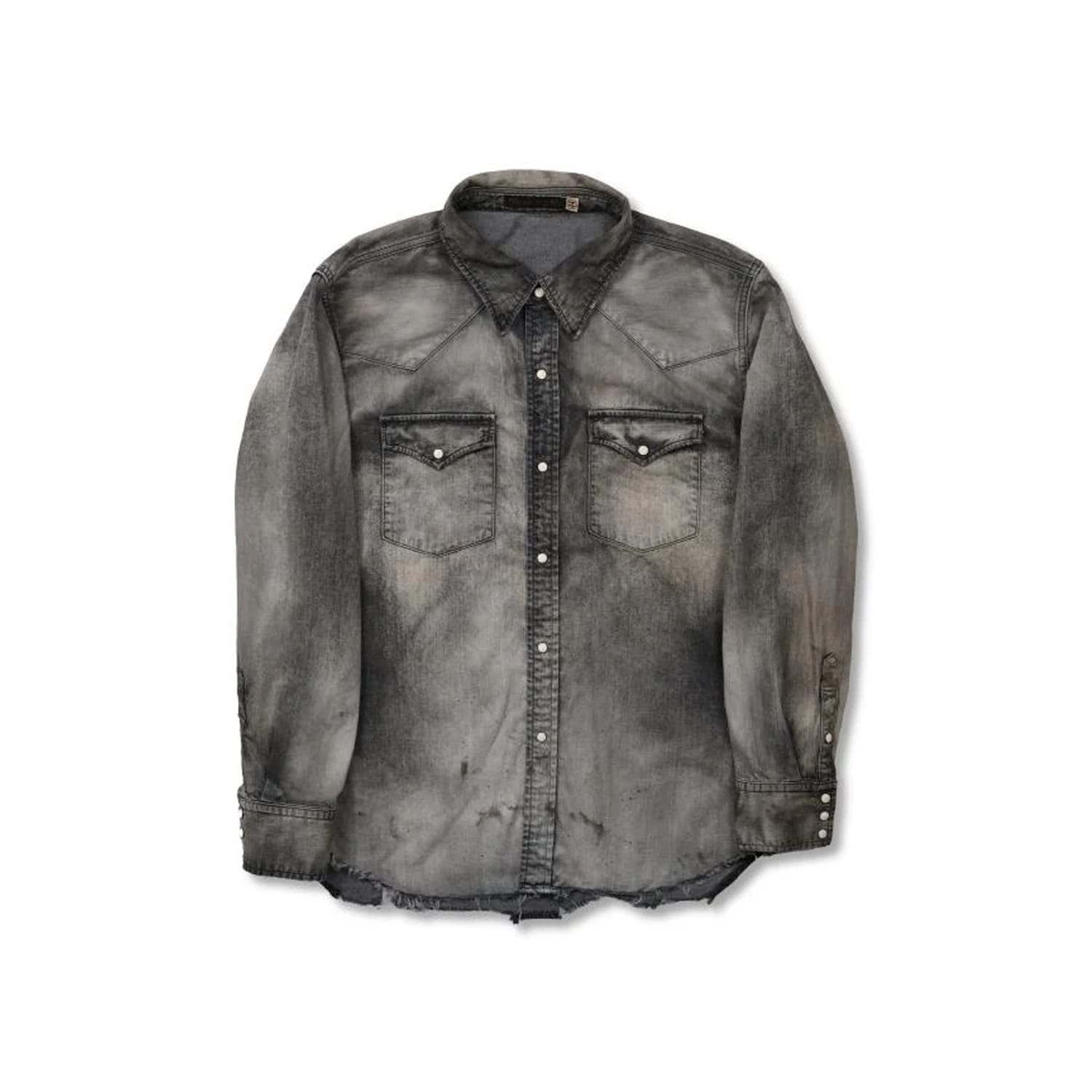 Full Count 4894HW Denim Western Shirt Hand Wash "Looks That Kill" Black