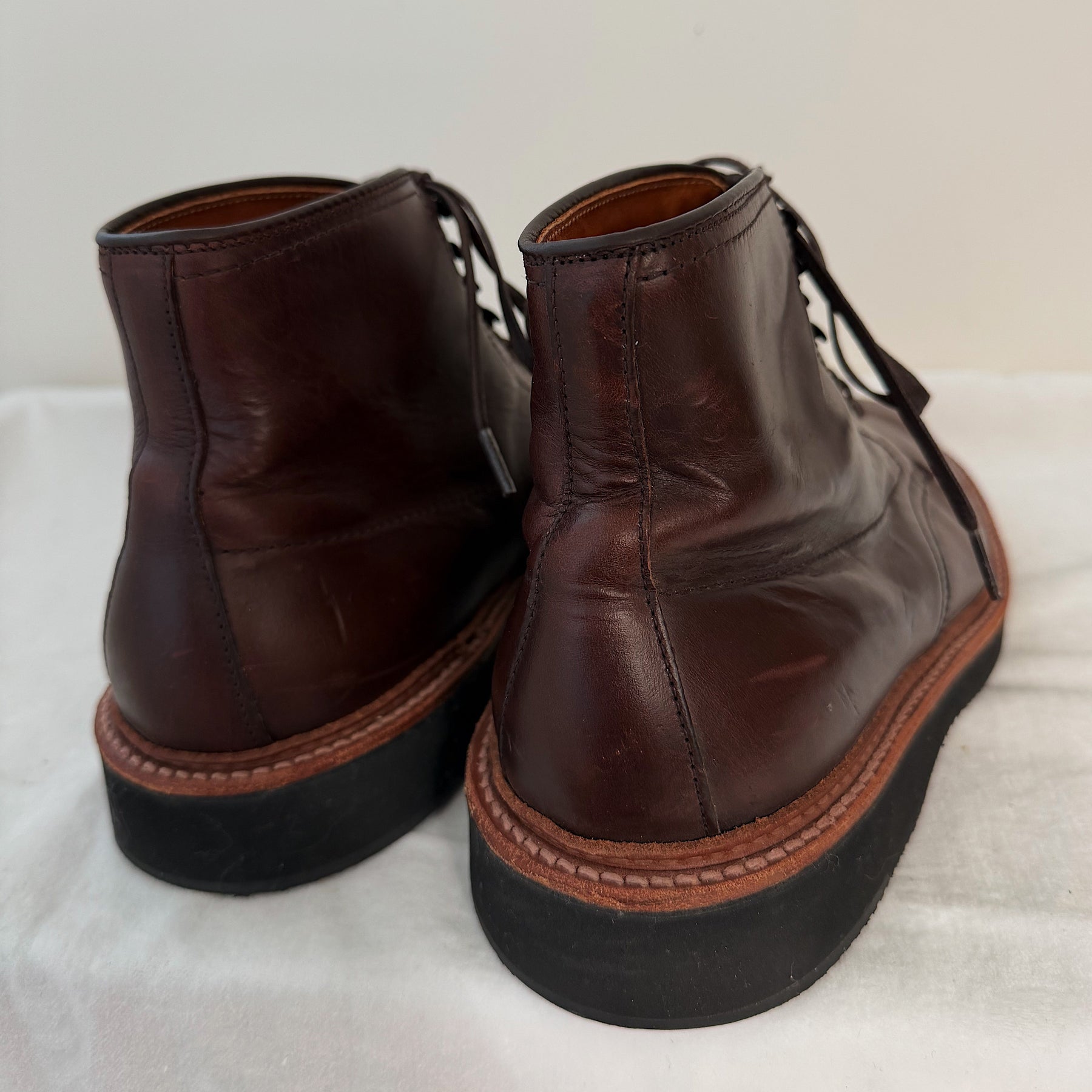 Alden x Snake Oil Provisions Figueroa Plain Toe Boot Brown Chromexcel PRE-OWNED/ FINAL SALE