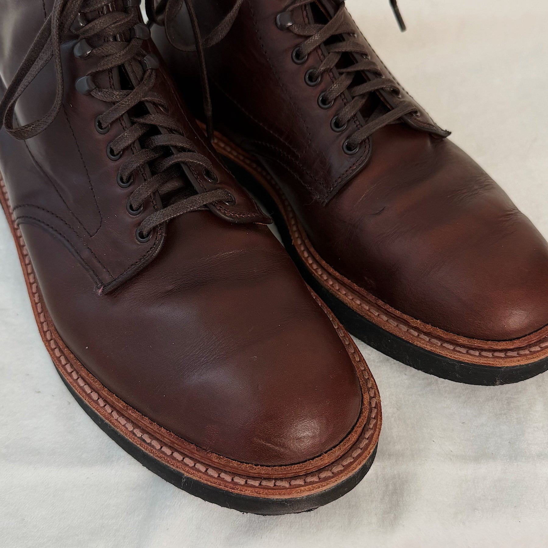 Alden x Snake Oil Provisions Figueroa Plain Toe Boot Brown Chromexcel PRE-OWNED/ FINAL SALE
