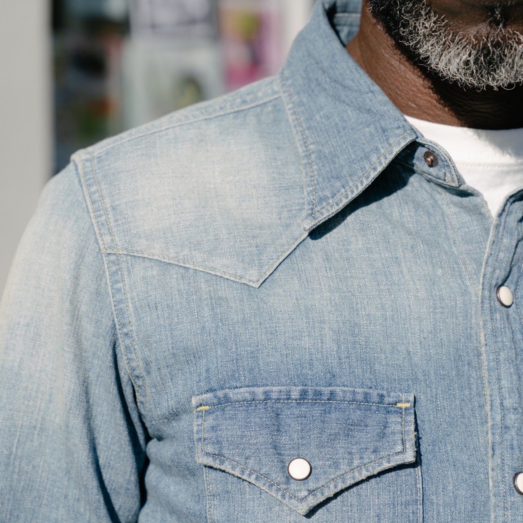 Full Count 4894 Denim Western Shirt Hand Wash