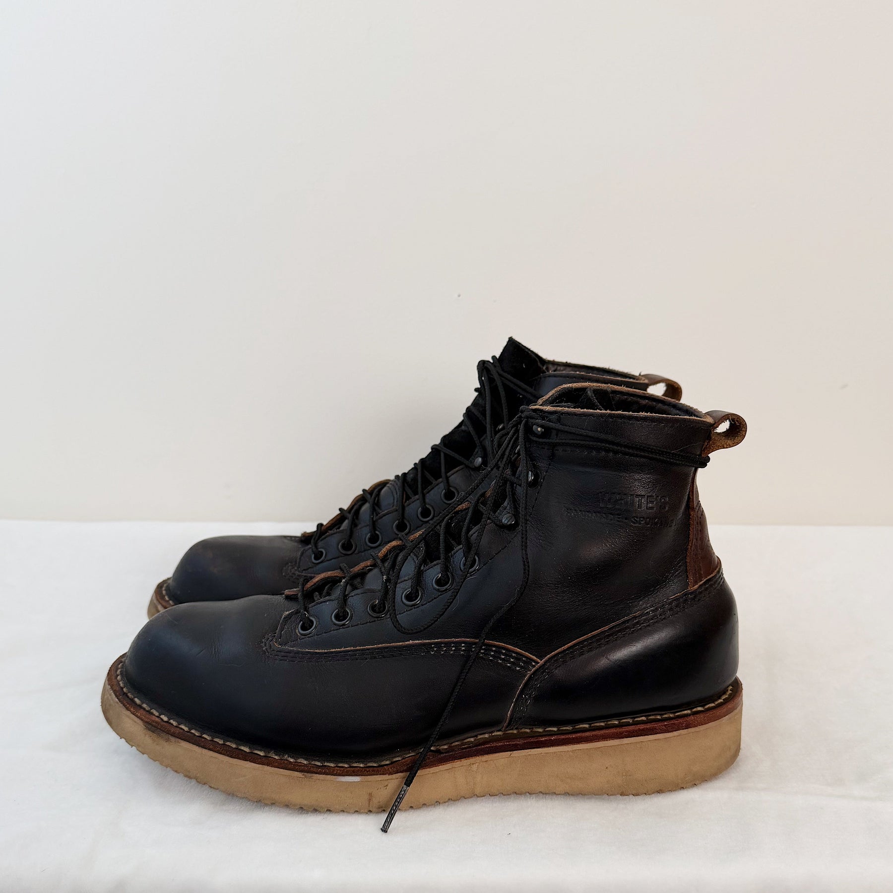 White's Boots x Snake Oil Provisions Big Shooter Black Chromexcel PRE-OWNED/ FINAL SALE