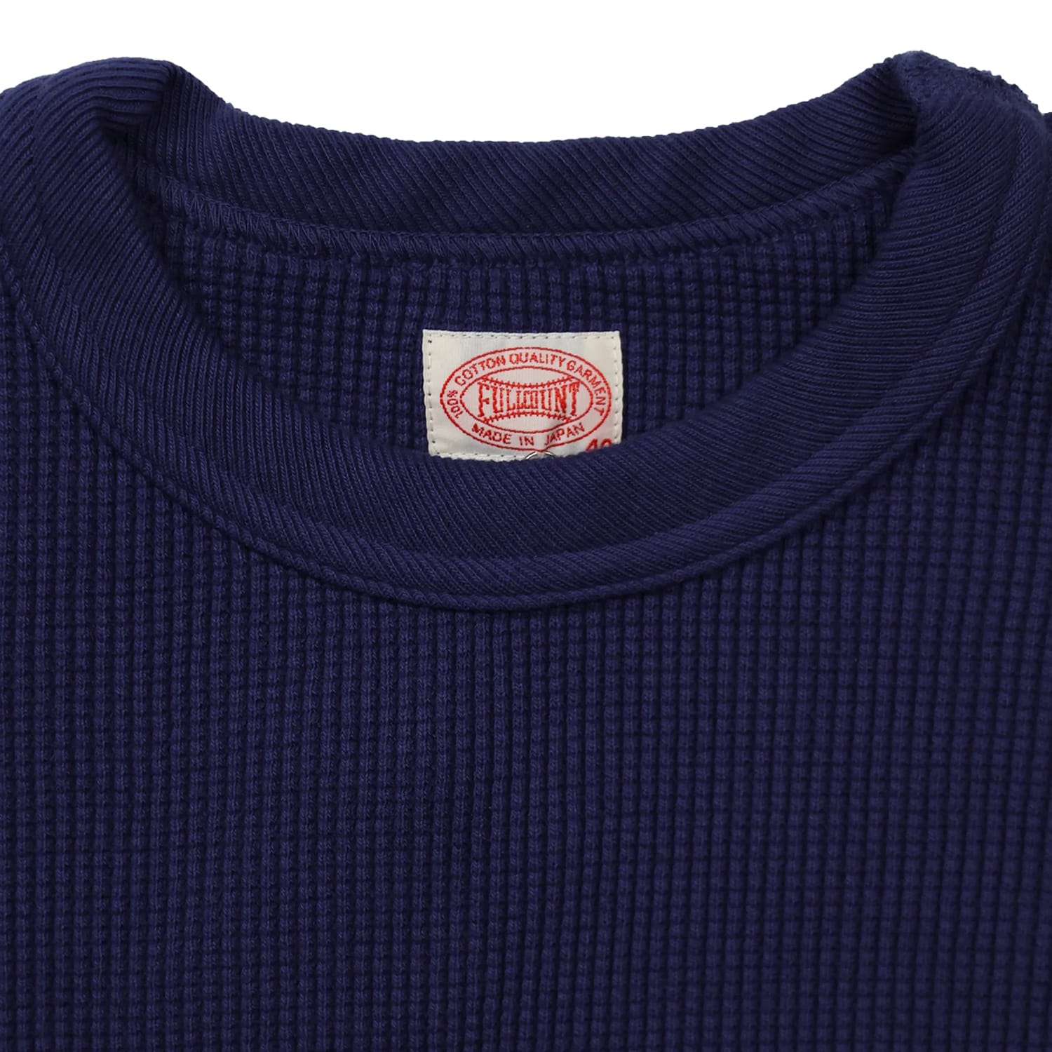 Full Count Heavyweight Waffle Long Sleeve T-Shirt Eggplant