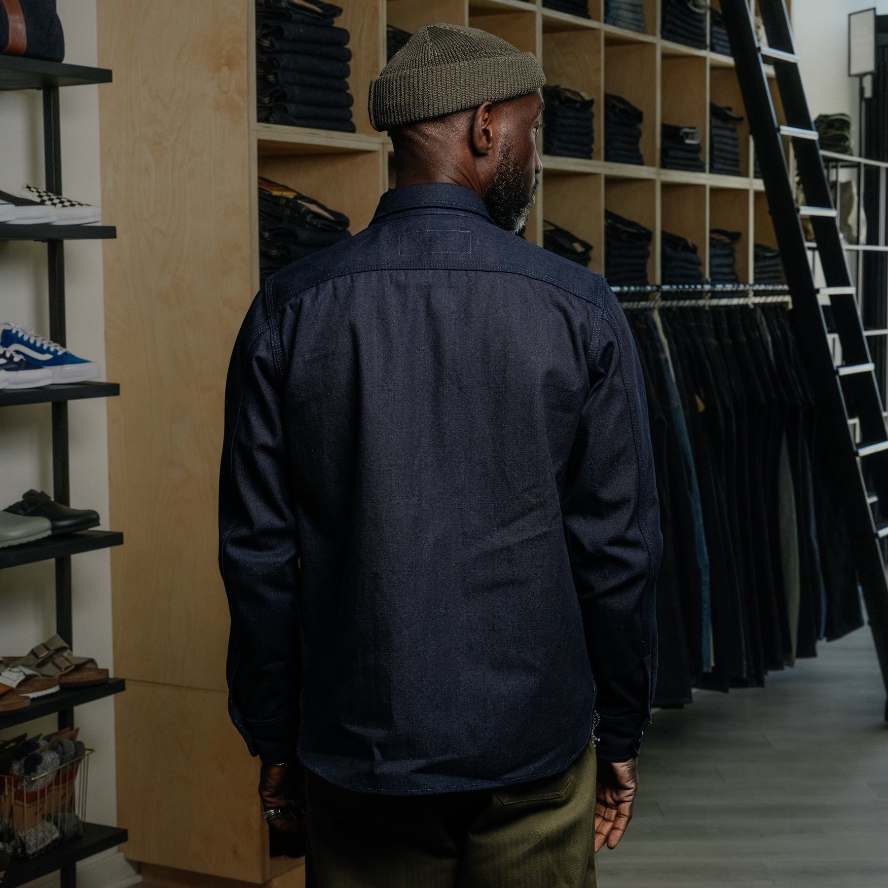 Rogue Territory Work Shirt Indigo Selvedge Canvas