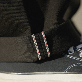 Iron Heart IH-634-SBG 21oz Selvedge Denim Straight Cut Jeans Superblack Fades to Grey