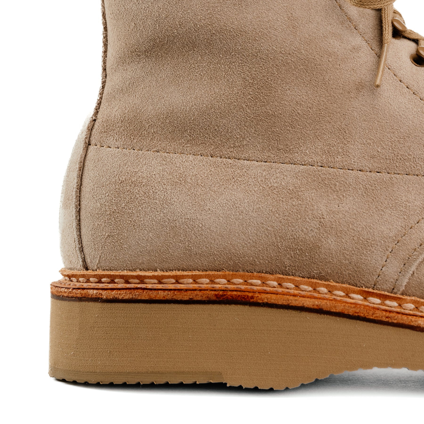 Alden x Snake Oil Provisions Lestat Plain Toe Boot Milkshake Suede