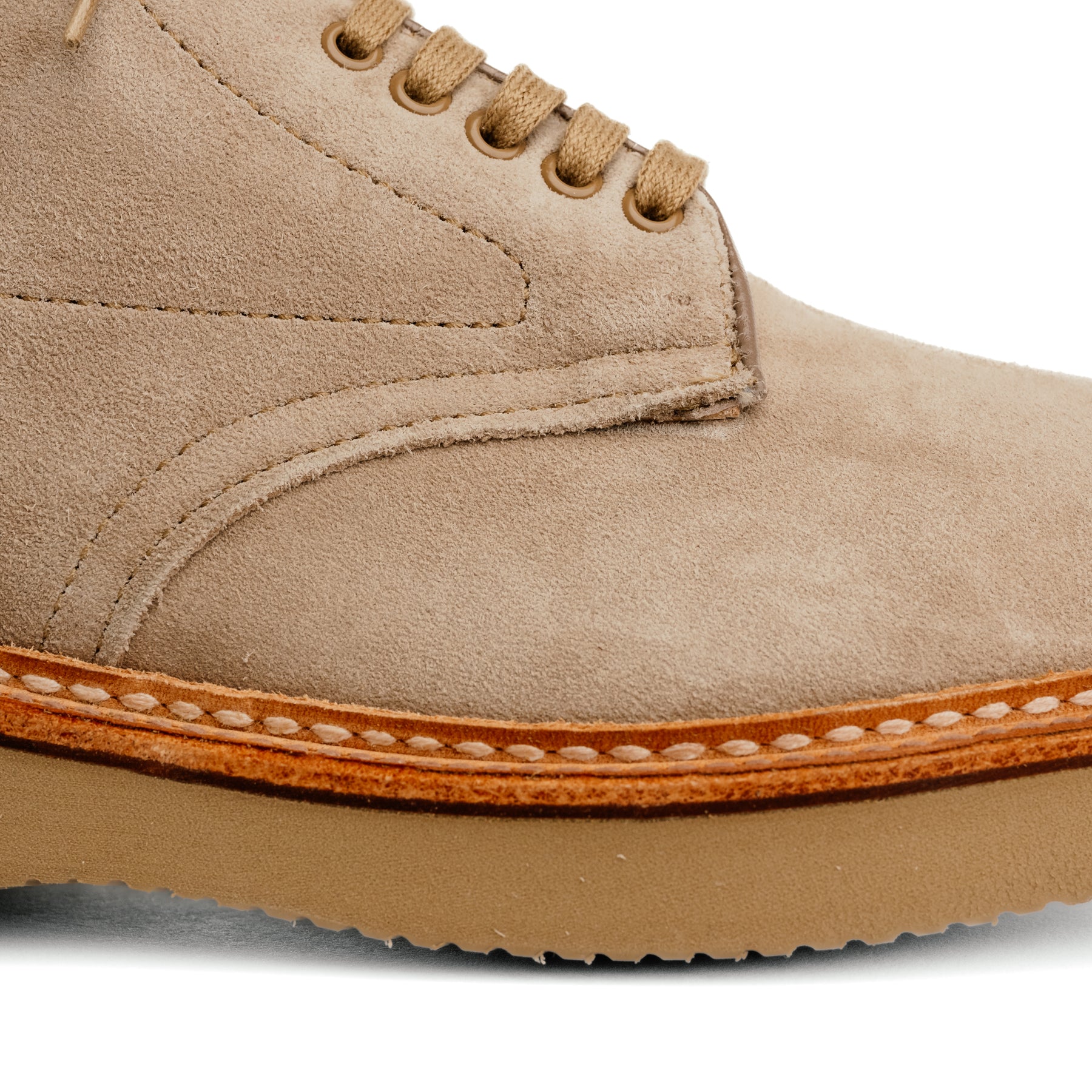 Alden x Snake Oil Provisions Lestat Plain Toe Boot Milkshake Suede