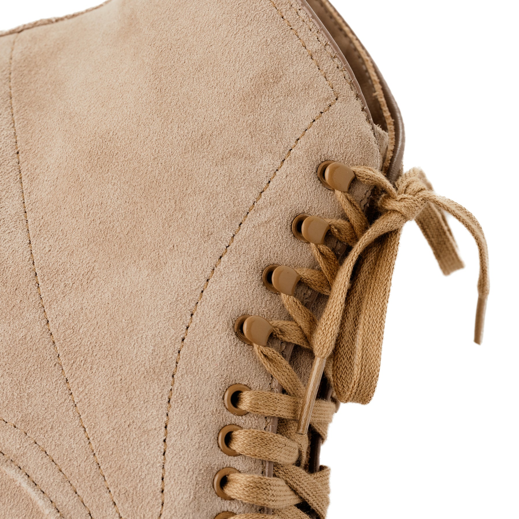 Alden x Snake Oil Provisions Lestat Plain Toe Boot Milkshake Suede