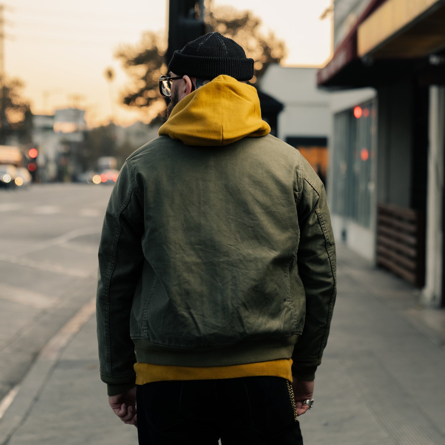 Iron Heart IHM-47-ODG 12oz Whipcord Tanker Jacket Olive Drab Green