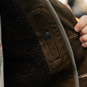 Iron Heart IHV-51-BRN 12oz Duck N1 Deck Vest Brown