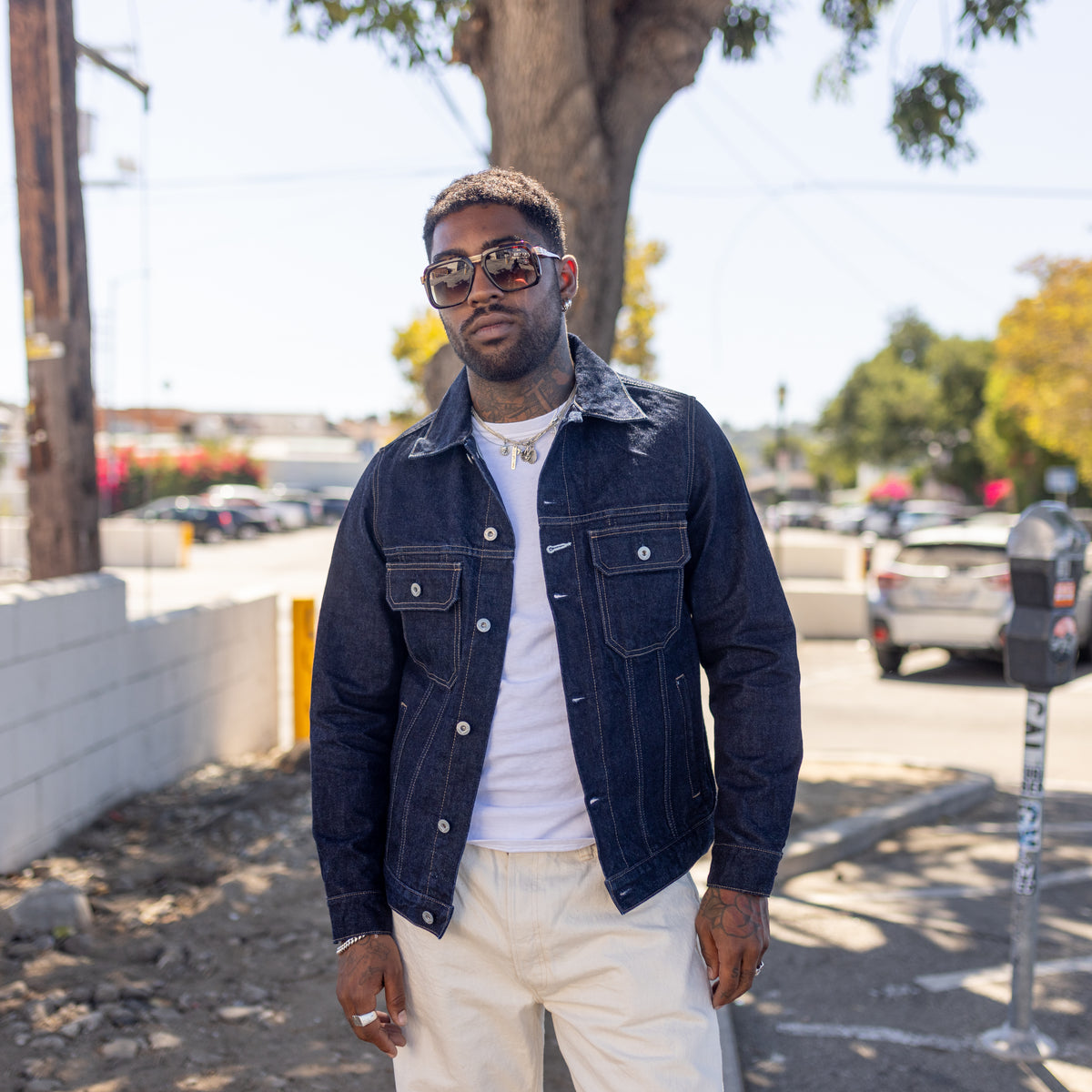 Rogue Territory 15oz Rinsed Indigo Cruiser Jacket