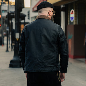 Iron Heart x Snake Oil Provisions IHM-48-NAV Whipcord Lightweight N1 Deck Jacket Navy