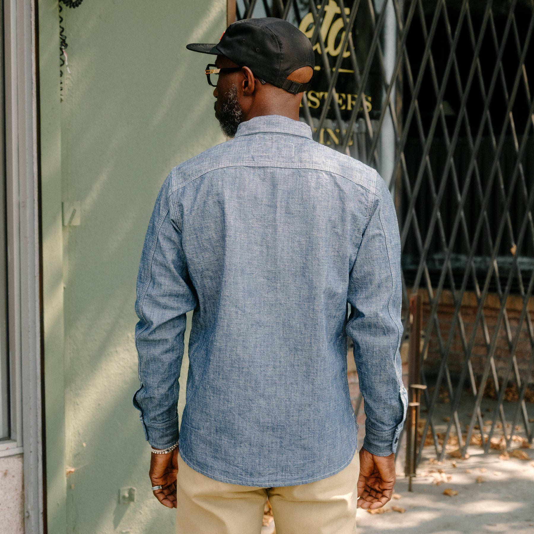 Rogue Territory Work Shirt Rinsed Chambray Indigo