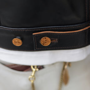 Double Helix Western Pioneer Horsehide Type III Jacket Black PRE-ORDER DEPOSIT
