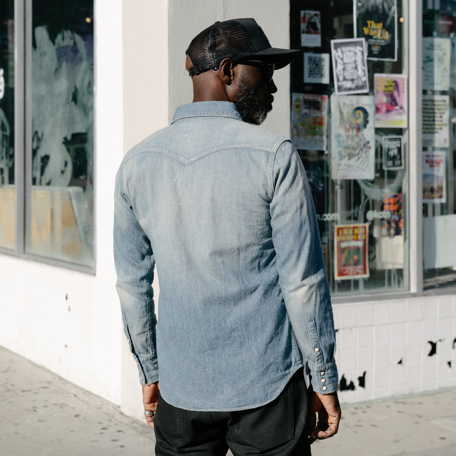 Full Count 4894 Denim Western Shirt Hand Wash