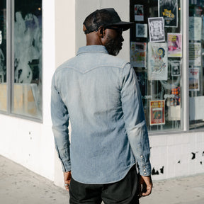 Full Count 4894 Denim Western Shirt Hand Wash