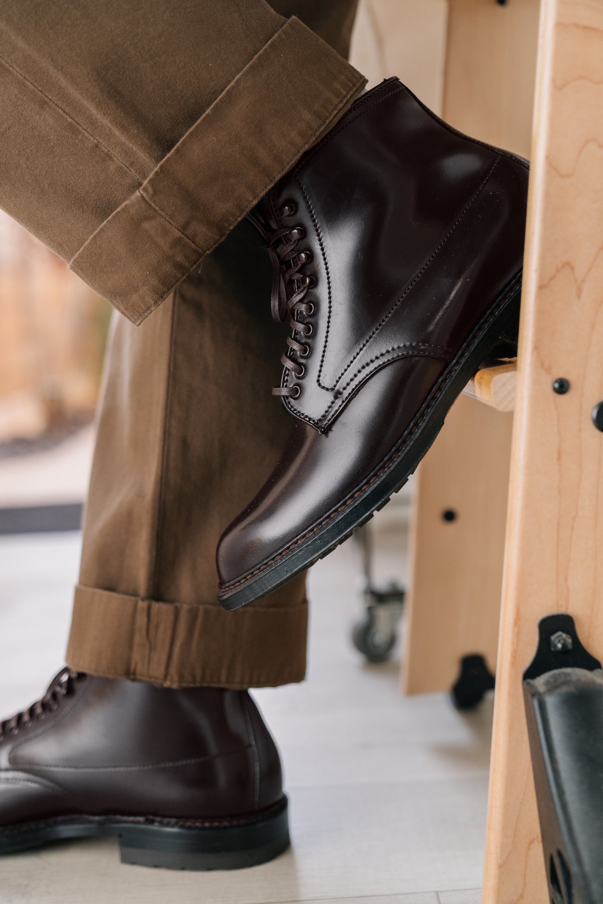 Alden x Snake Oil Provisions Wick Color 8 Shell Cordovan Boot PRE-ORDER DEPOSIT