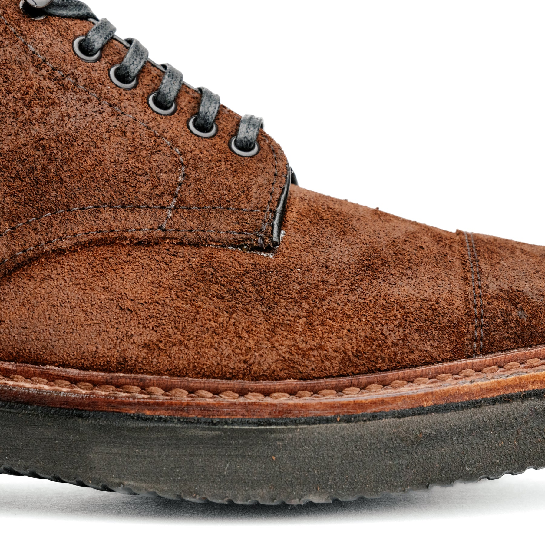 Alden x Snake Oil Provisions Lafayette Boot Reverse Tobacco Chamois