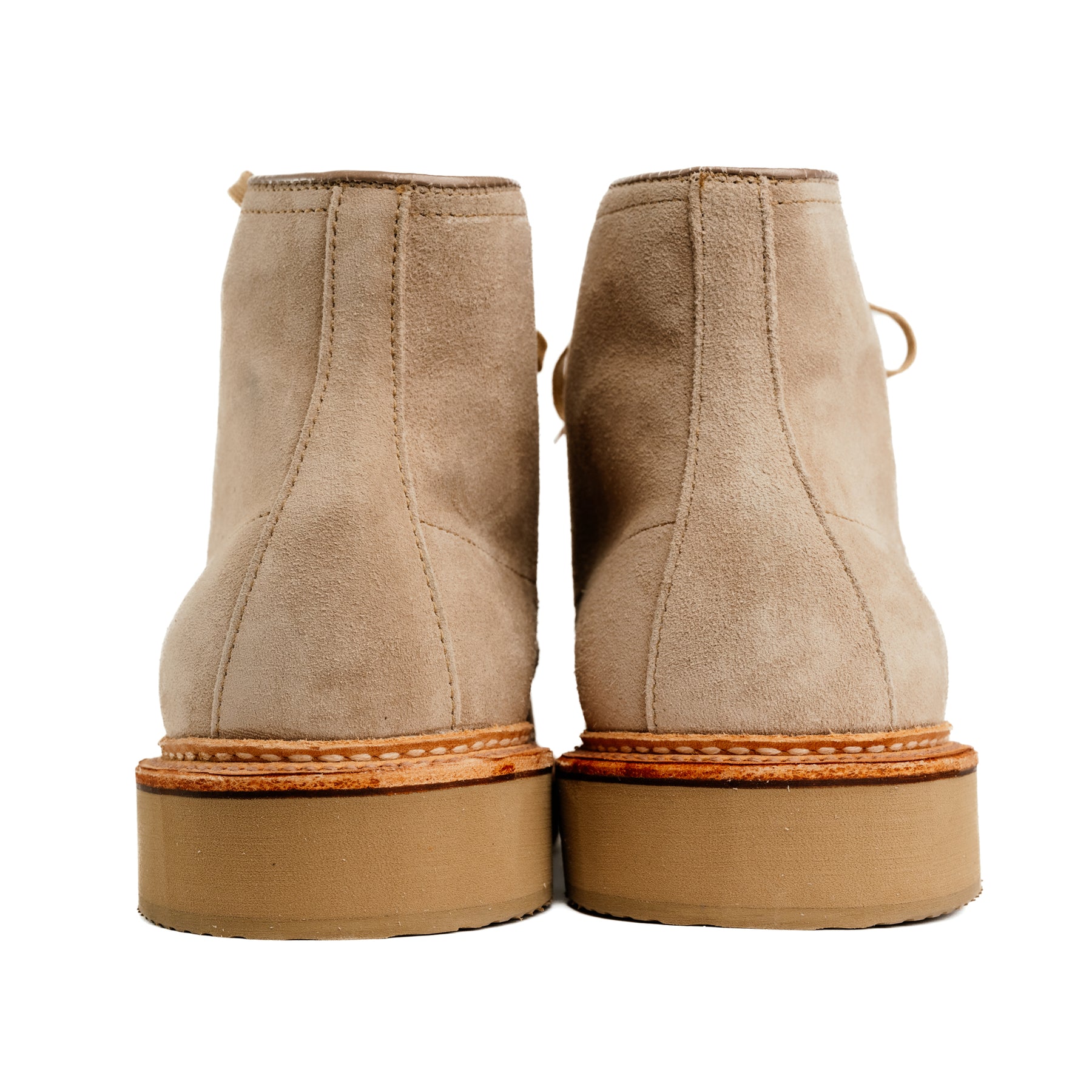 Alden x Snake Oil Provisions Lestat Plain Toe Boot Milkshake Suede