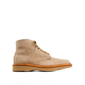 Alden x Snake Oil Provisions Lestat Plain Toe Boot Milkshake Suede