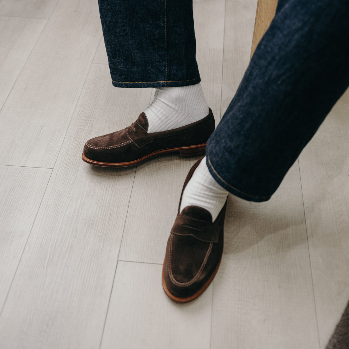 Alden 6176F Leisure Loafer Chocolate Suede