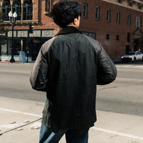 Barbour Patchwork Bedale Wax Jacket Sage