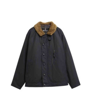 Barbour Macklow Wax Jacket Navy